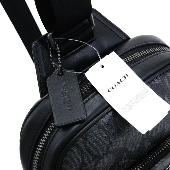 【美品】COACH グラハム ボディバッグ シグネチャー レザーPVC コーチ COACH グラハム ボディバッグ レザー PVC シグネチャー C2932