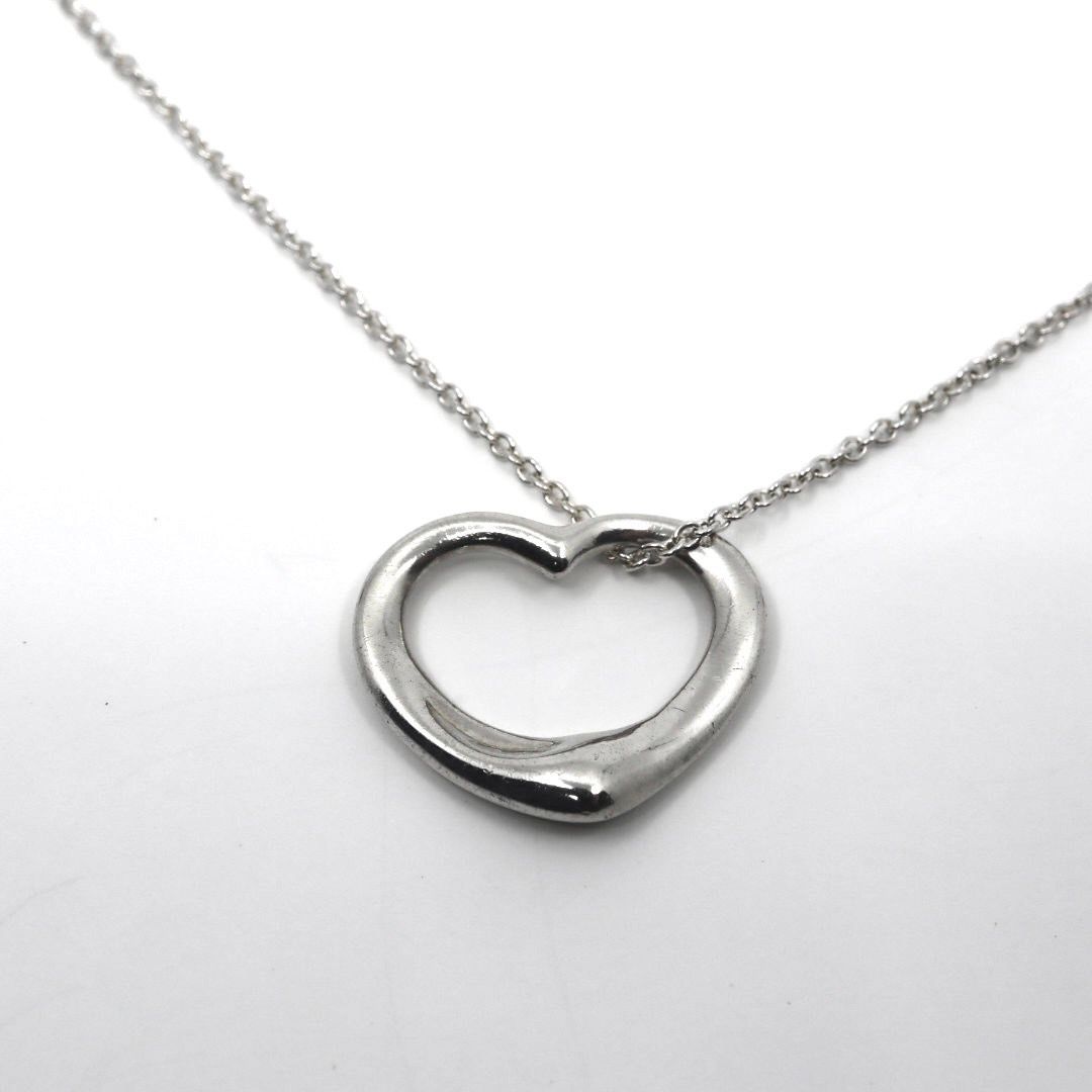 美品 TIFFANY&Co. ティファニー オープンハート ネックレス