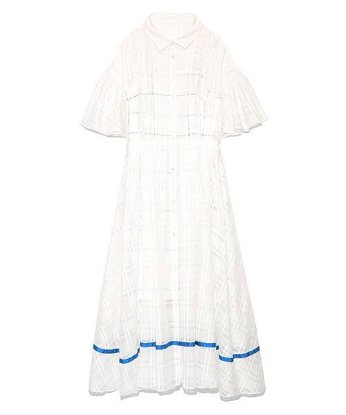 新品 ファーファーシャツワンピースAライン チェック柄 - メルカリ