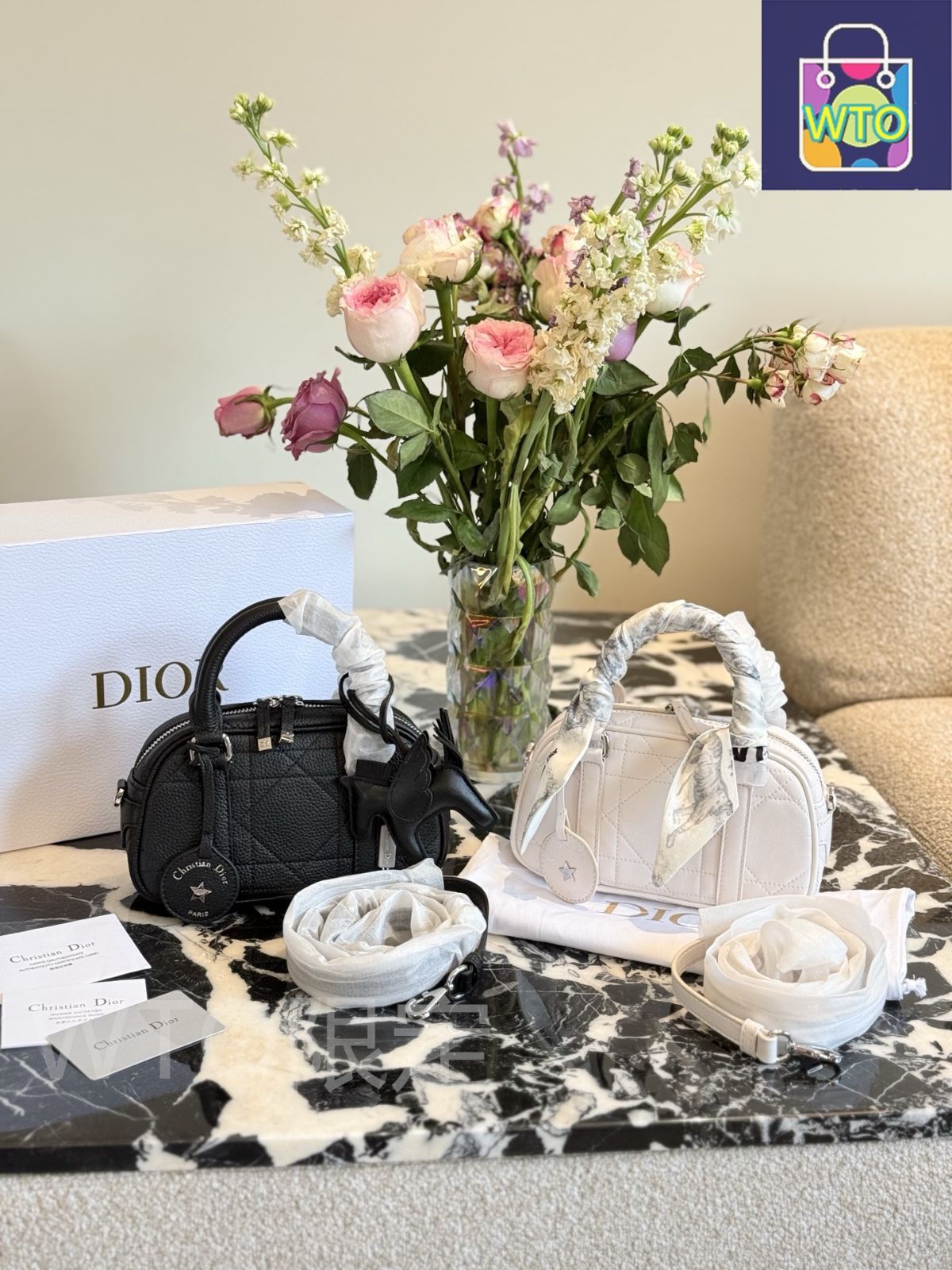 DIOR D-VIBE イーストウエストバッグ 収納力バツグン♪】Dior D-Vibe East-West Nanoバッグ (Dior
