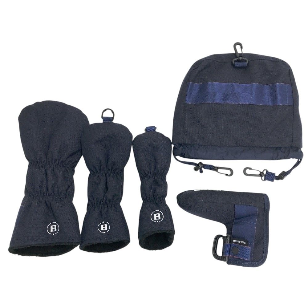 BRIEFING ヘッドカバー 3個セット ネイビー ブリーフィング