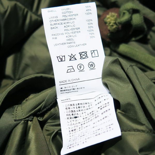 NEIGHBORHOOD ネイバーフッド 22AW B-9 JK.NC 222TSNH-JKM09 NEIGHBORHOOD ネイバーフッド 22AW B-9 JK.NC 222TSNH-JKM09