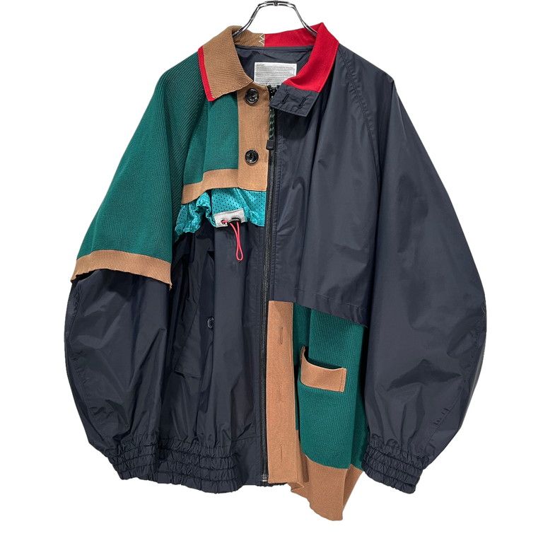 kolor 22SS ZIP BLOUSON ニットドッキングナイロンジップブルゾン 解体
