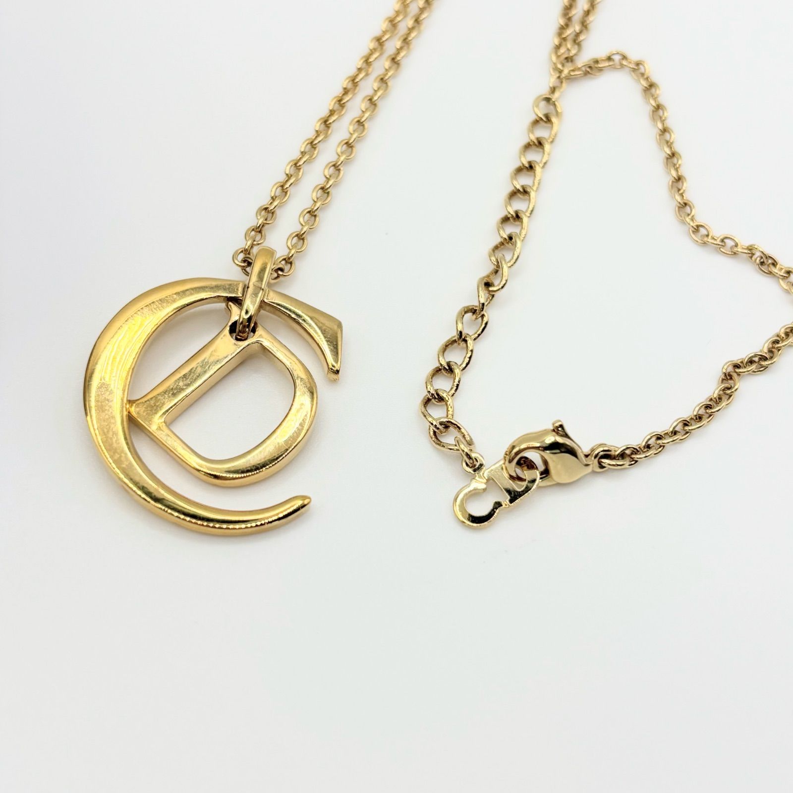 美品 Christian Dior クリスチャンディオール ゴールド チェーン CD