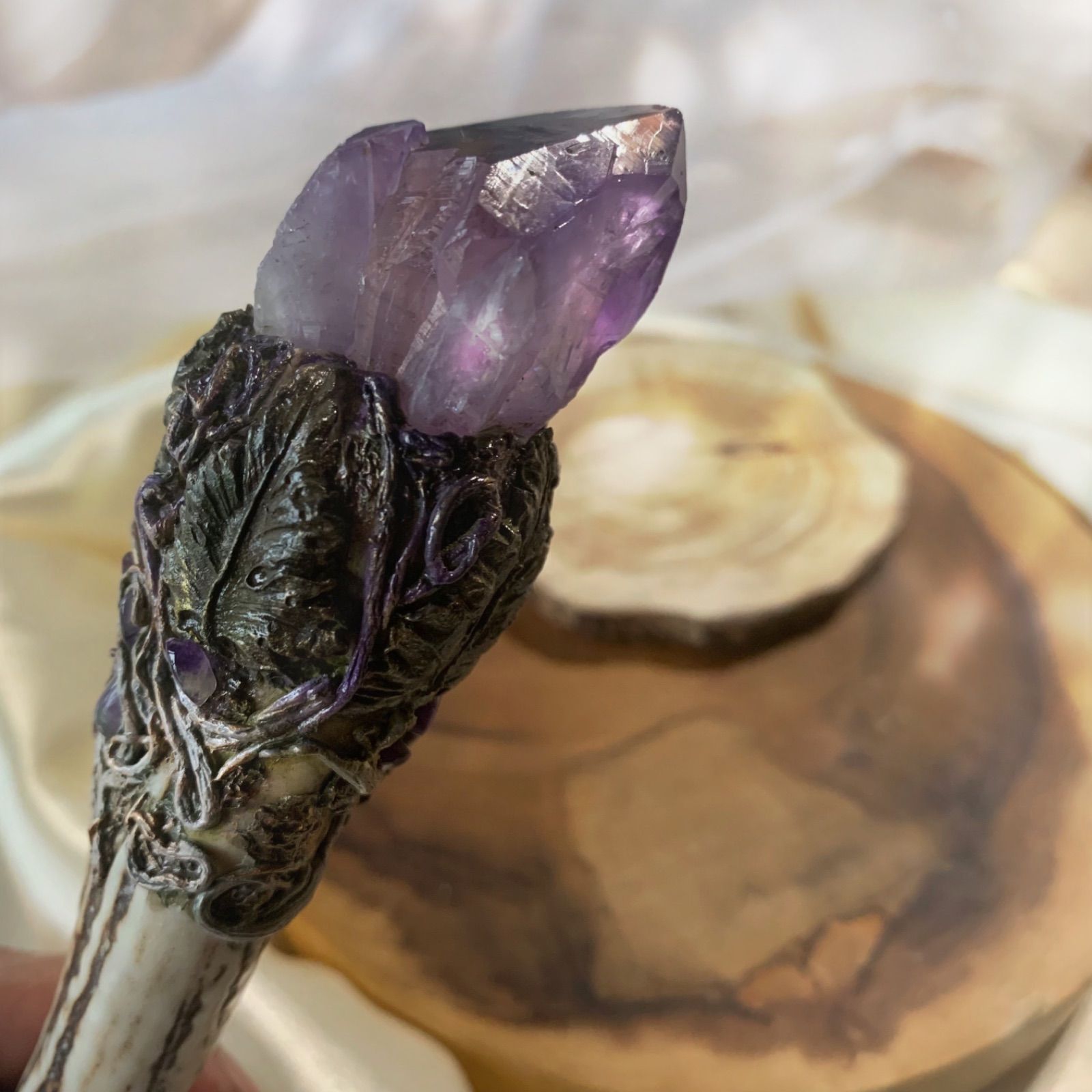 うさ様御専用♡アメジスト鹿角ワンド#27 - メルカリ