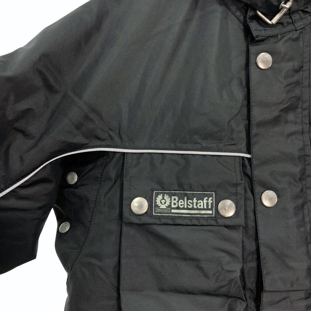 Belstaff ベルスタッフ ナイロン モーターサイクルジャケット ブラック(メンズ 40)中古 古着 U2941 Belstaff ベルスタッフ ナイロン モーターサイクルジャケット ブラック