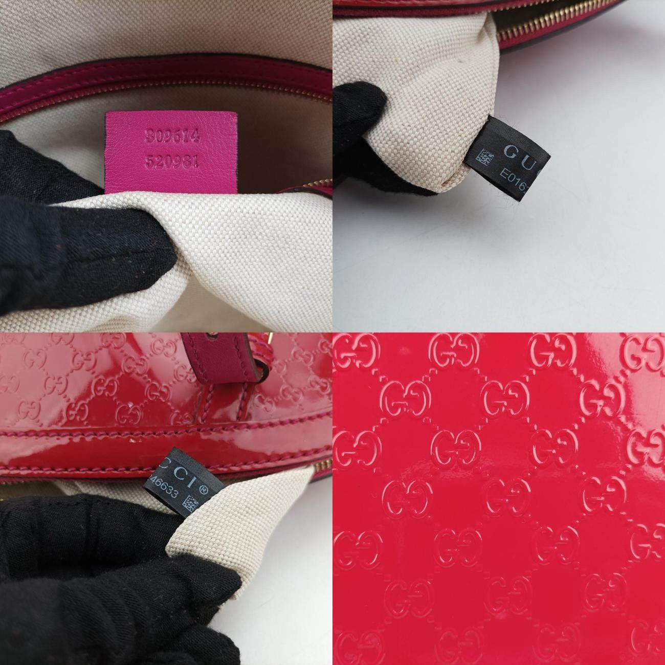 グッチGucciマイクログッチシマローズ レッドパテント309614E016246633 DECORATOM_COM_BR