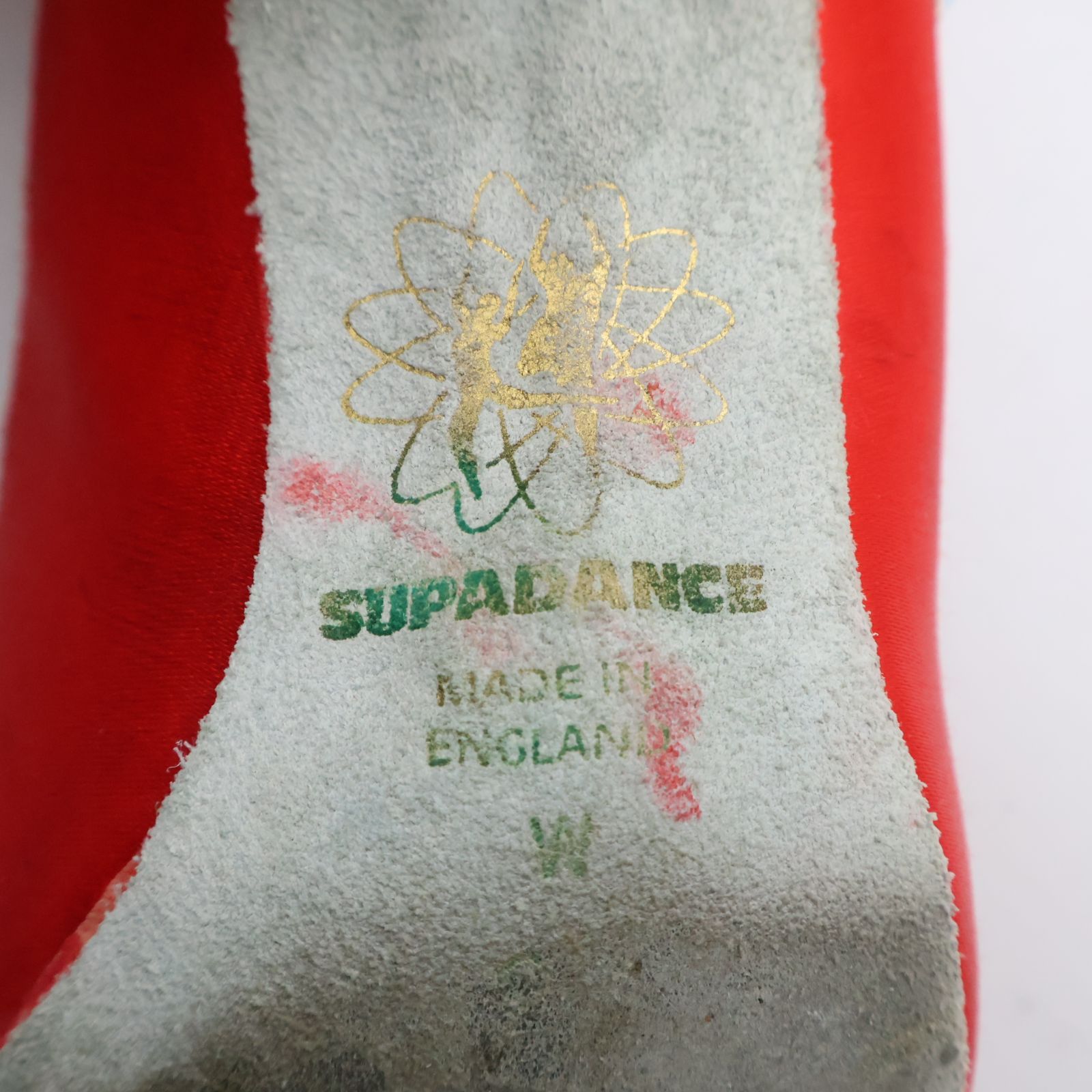 イングランド製 社交ダンス用衣装】2 1/2 SUPADANCE レッド ラメ 