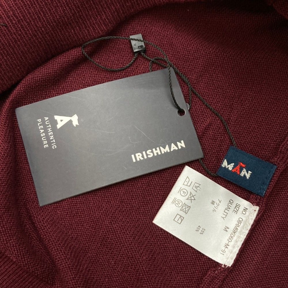 サイズ：L IRISHMAN アイリッシュマン  ニットセーター  レッド系 [240101445707] ゴルフウェア メンズ ストスト 楽天市場】IRISHMAN アイリッシュマン ニットセーター レッド系