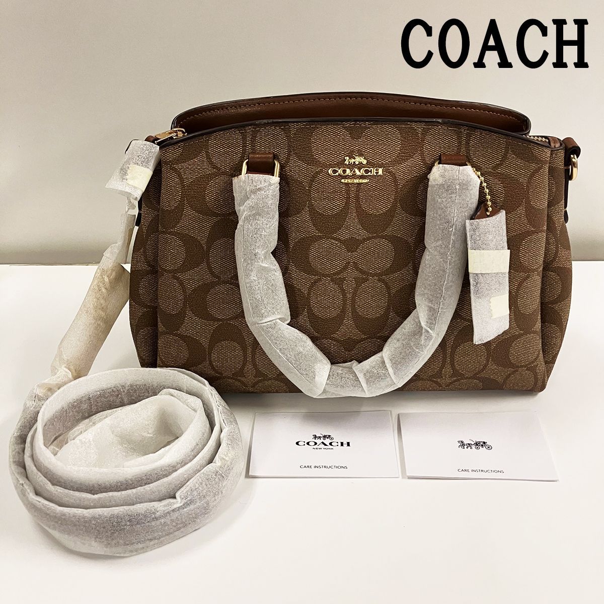 COACH コーチ 2WAY バッグ シグネチャー ミニリリー