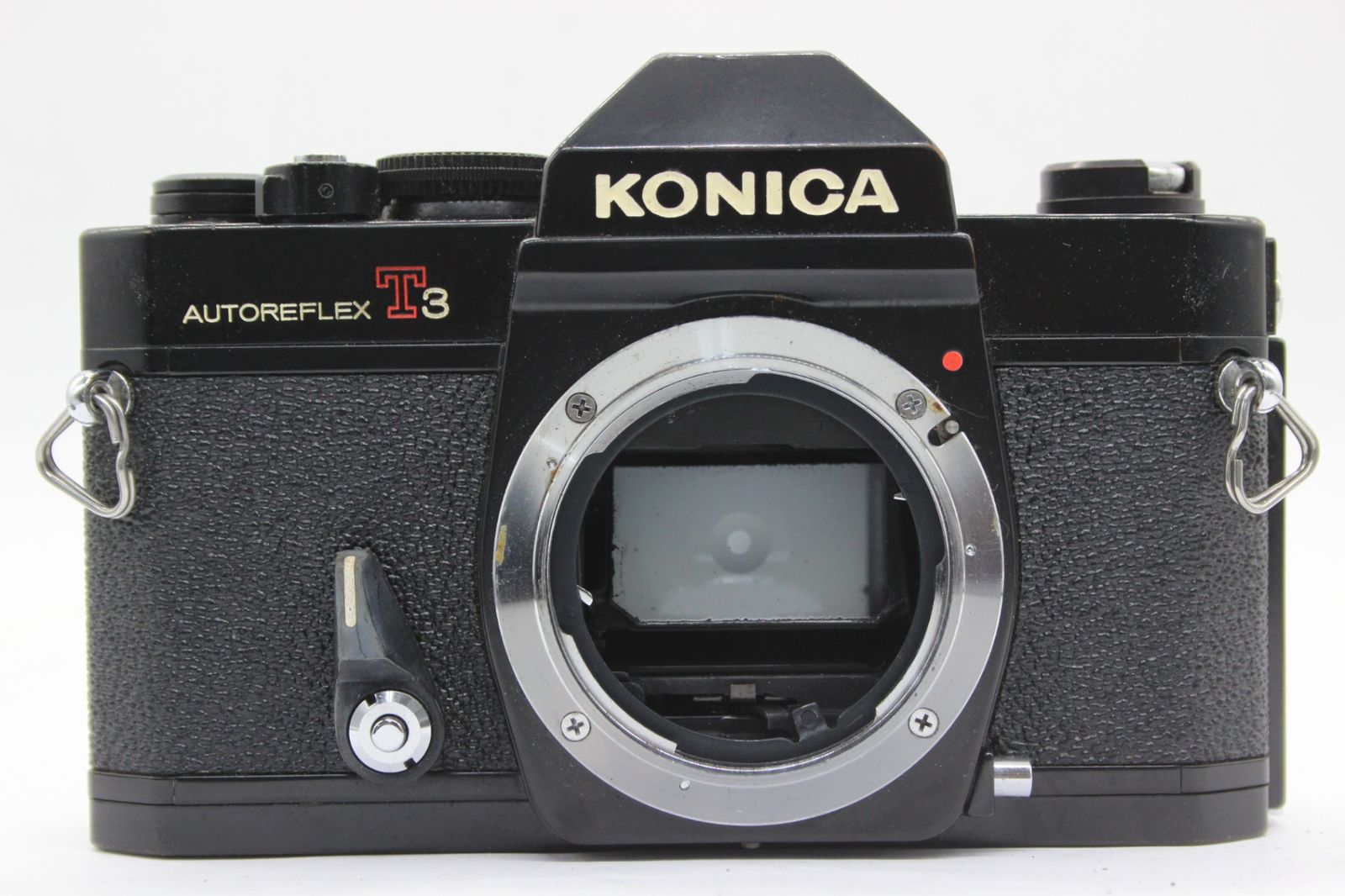 【返品保証】 コニカ Konica Autoreflex T3 ブラック Hexanon AR 50mm F1.4 ケース付き ボディレンズセット  v124