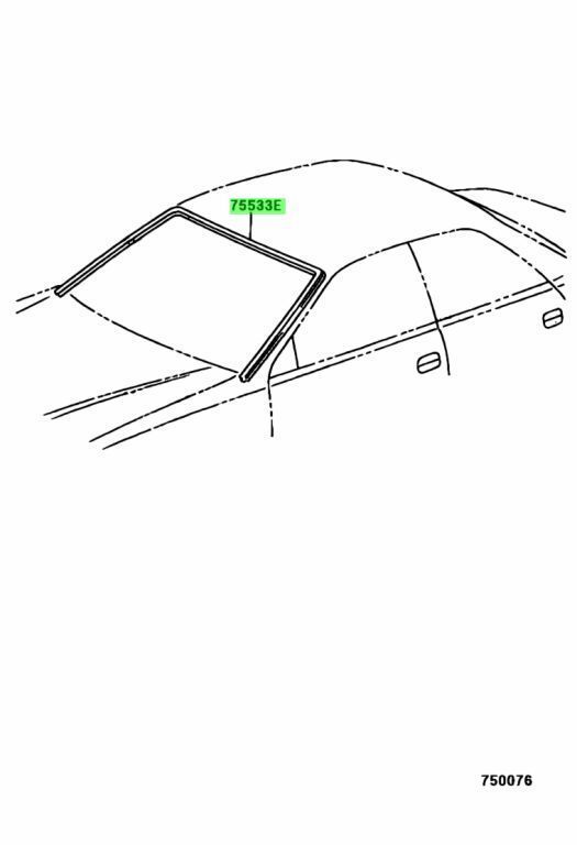 トヨタ チェイサー CHASER JZX100 GX100 LX100 フロントガラス モール ウィンドウ モール セット MOULDING WINDSHIELD OUTSIDE Genuine FFCRYSTALESIA_COM