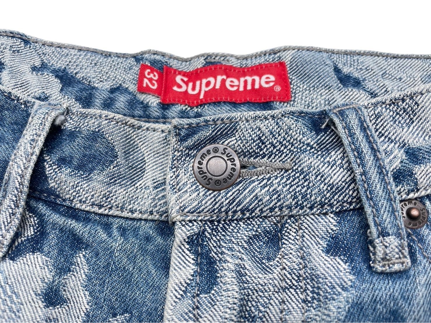 極美品 Supreme シュプリーム ショートパンツ フレイムス ジャカード デニム バギーショーツ 2023年SS インディゴ 32 中古  58586|mercariメルカリ官方指定廠商|Bibian比比昂代買代購