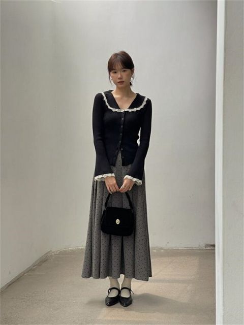 ロングスカート プリーツスカート (T)