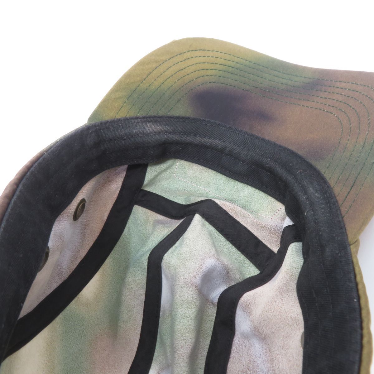 Supreme Washed Satin Camo Camp Cap シュプリーム サテン カモ キャンプ キャップ 帽子 ※中古