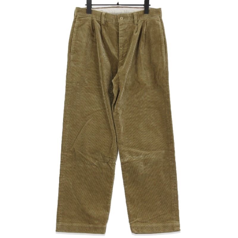 DAYDREAM デイドリーム Elegant Corduroy Two Tuck Pants D2025018 コーデュロイ 2タックパンツ ベージュ M71012462