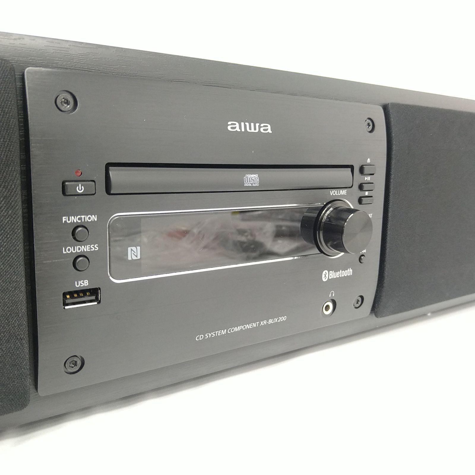 中古／美品】AIWA アイワ ミニコンポ ブラック XR-BUX200 ワイドFM対応 Bluetooth対応 - メルカリ