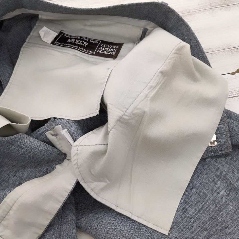 80s Levi's アクションスラックス グレー ロケットタロン 80s Levi's リーバイス ACTION SLACKS アクションスラックス
