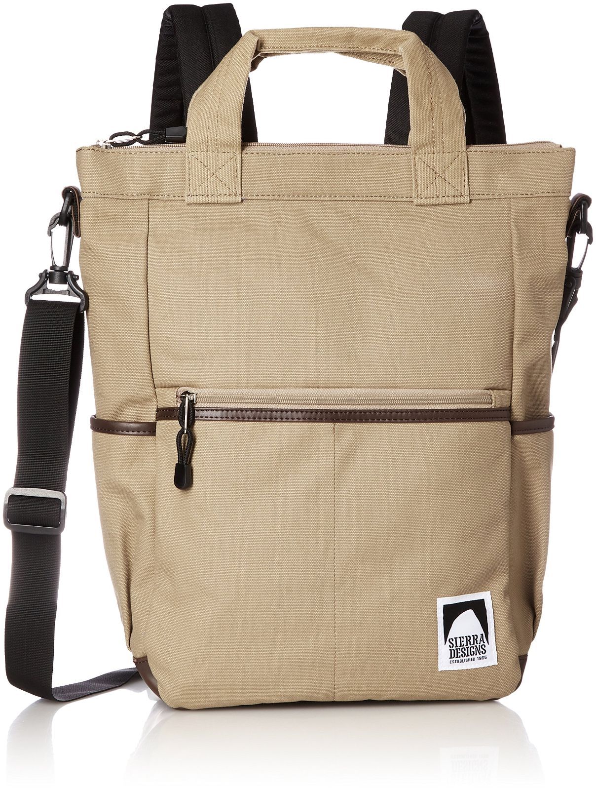 Color ベージュ シエラデザインズ リュック 3WAY トート型 キャンバス A4 PC収納 ベージュ