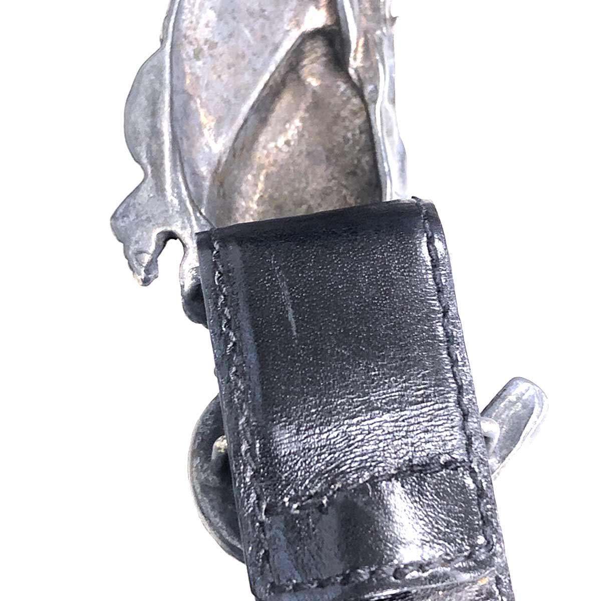 GUCCI グッチ ホースバックルレザーベルト ブラック 80/32 - メルカリ