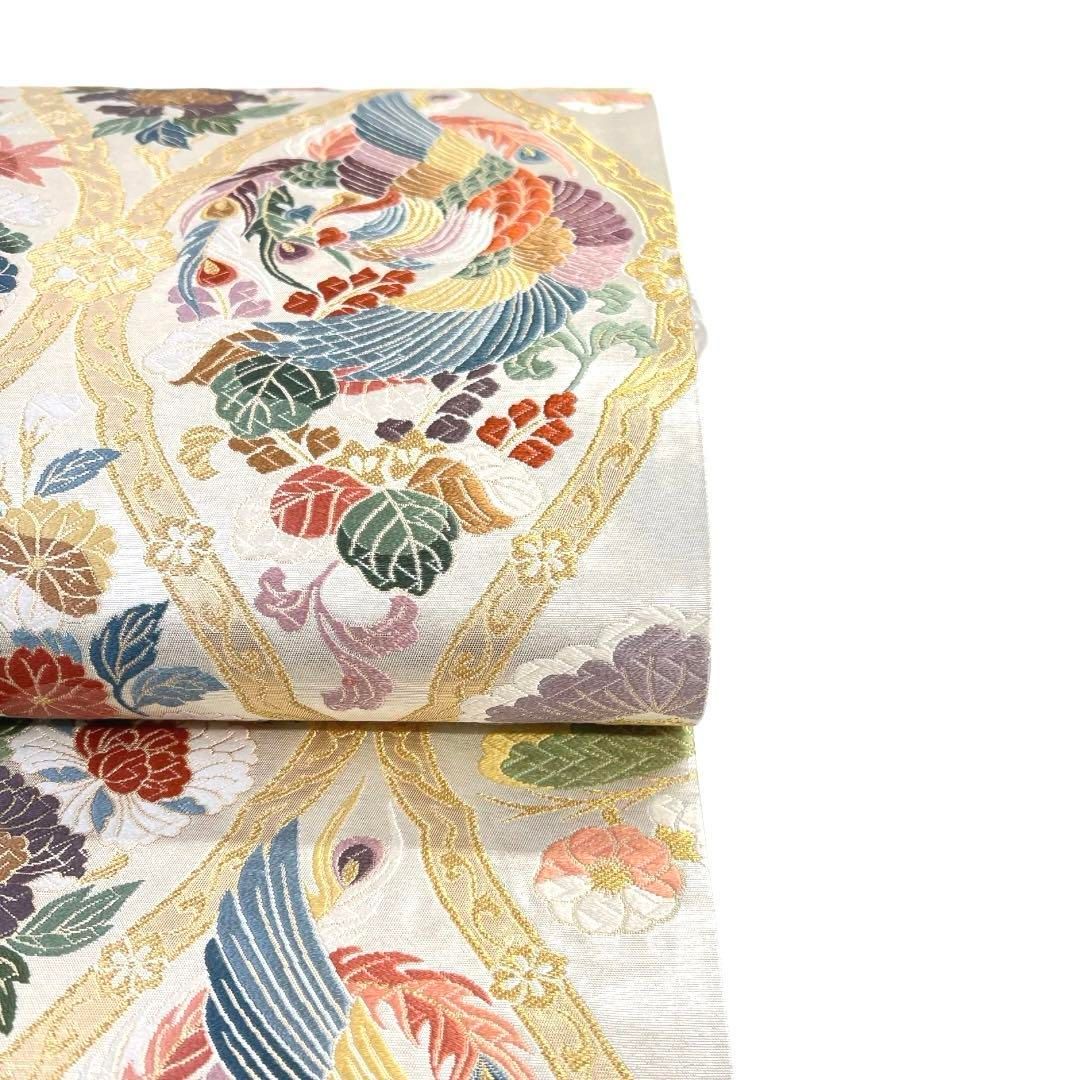 袋帯 鳳凰 立涌 菊花 牡丹 桐の花 葵 金糸 唐織 着物 091a d - メルカリ