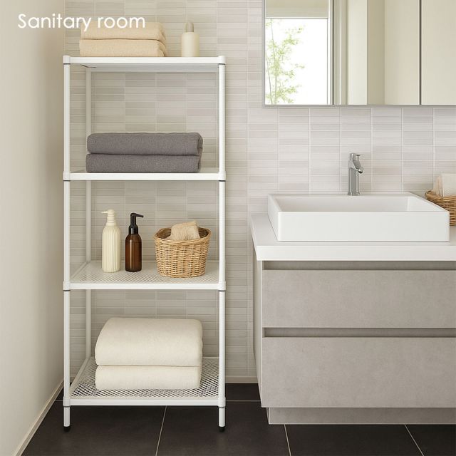 高さを変えられる棚