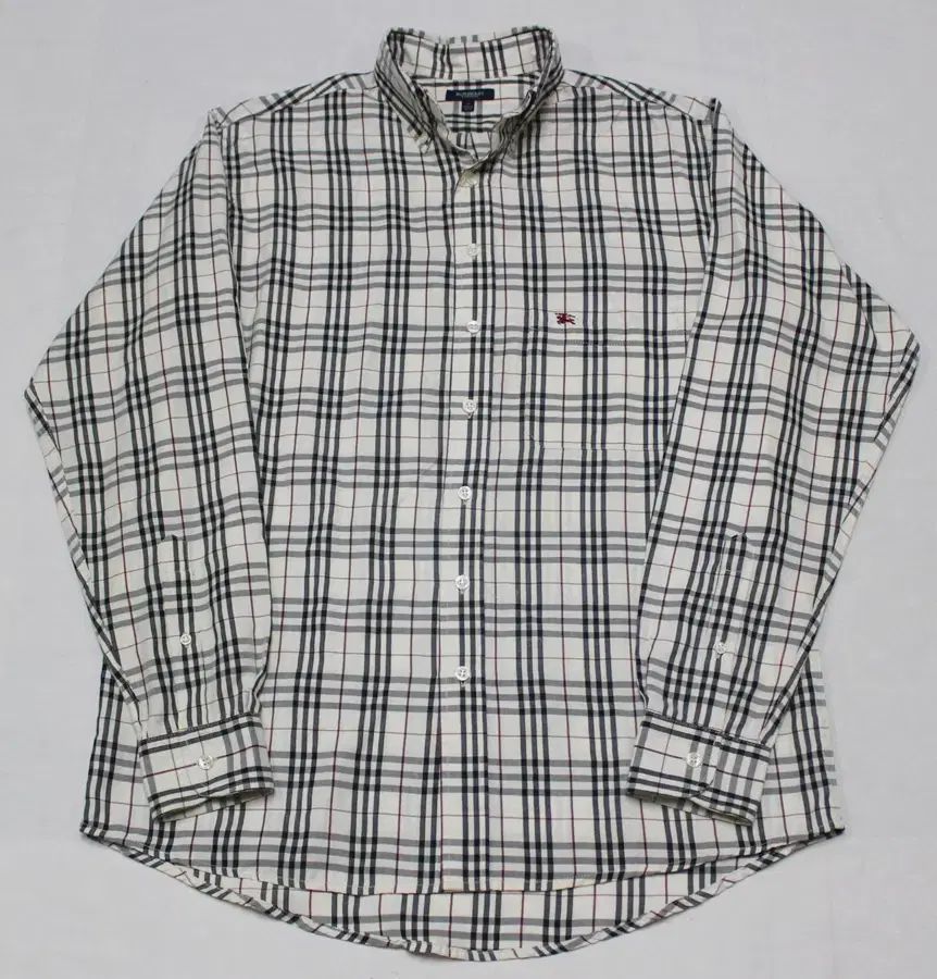 【雷市場（ポンジャン）商品韓国直送】 BURBERRY(バーバリー ) メンズ フルノック 100 ノバチェック 長袖 シャツ クリーン/ R02
