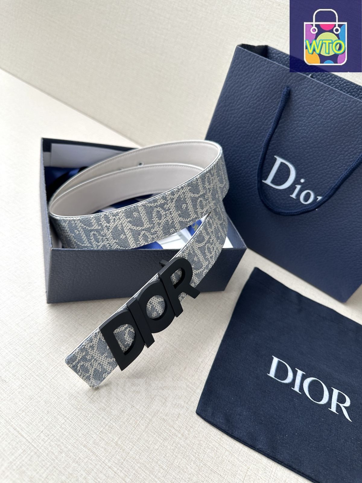 今日特価】Dior ディオール Montaigne レザーベルト - メルカリ