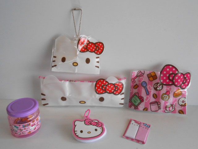 ブランド品専門の ♯Kom28EzキティHELLO KITTYダイカットグッズコレクション全6種 その他