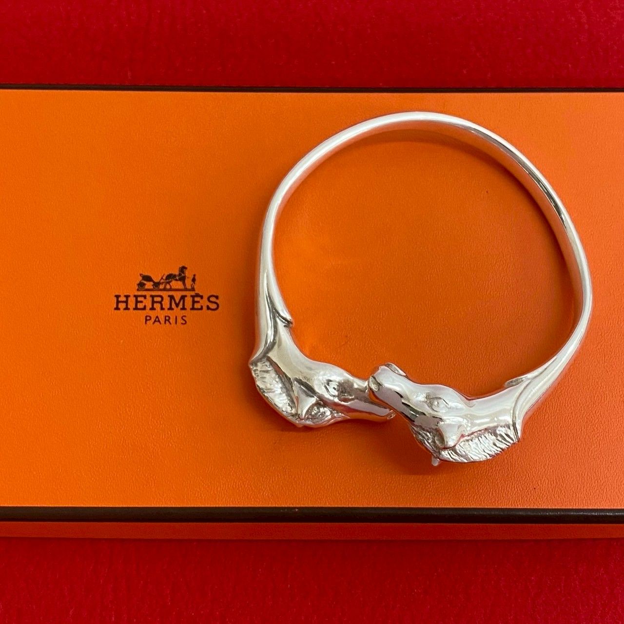 極 美品 希少品 HERMES エルメス シュバル ホース ダブルヘッド