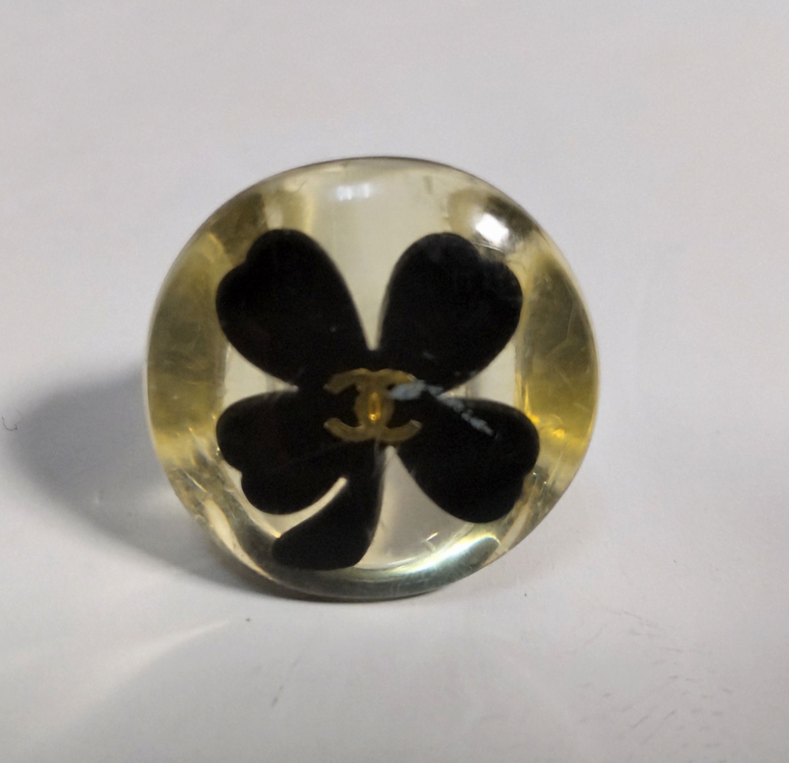 USED中古品】 CHANEL シャネル 指輪 リング クローバー ココ