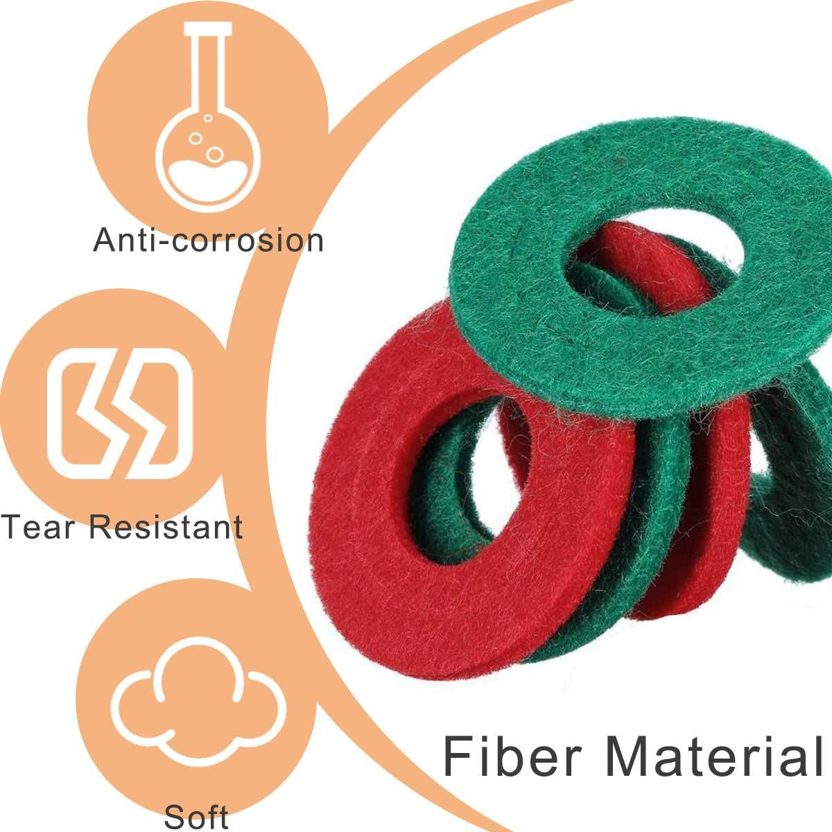 【クーポン割】Xiatiaosann バッテリーターミナル 腐食防止ワッシャー ファイバーバッテリーターミナルプロテクター 20個 カーバッテリー腐食防止シム レッド10個 グリーン10個