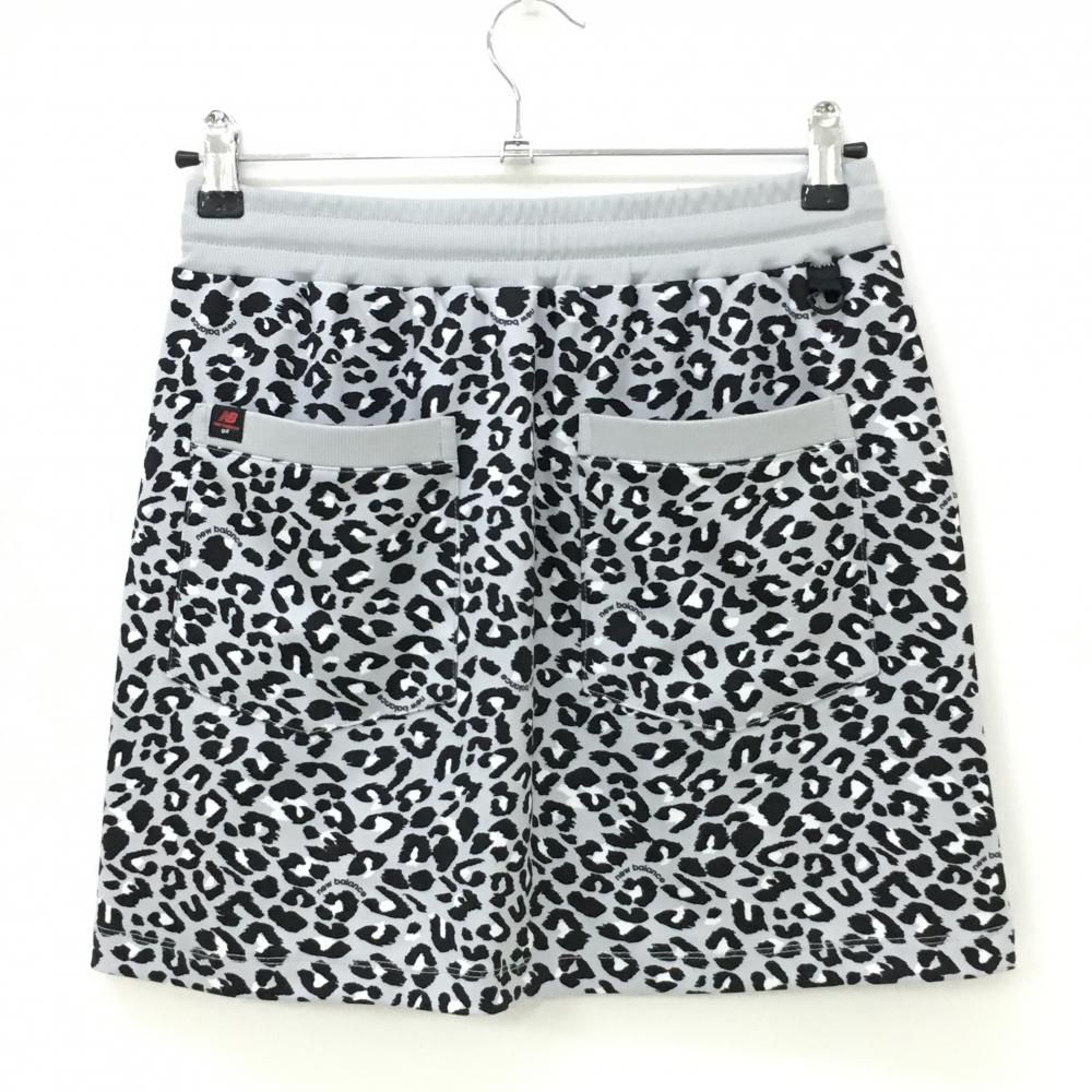 超美品】ニューバランスゴルフ スカート 黒×ライトグレー 裏ボア バイ