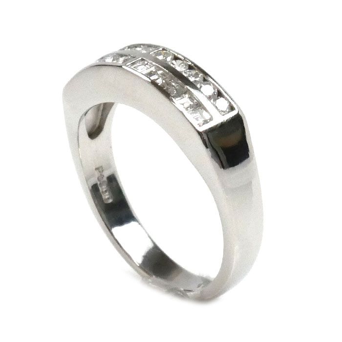 プラチナ　9号の指輪 Pt900プラチナ リング・指輪 ダイヤモンド0.39ct 9号 5.0g
