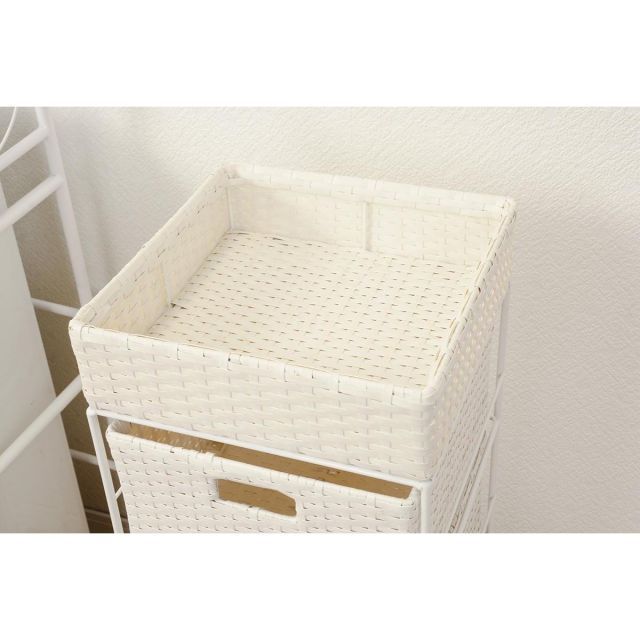 萩原 Hagihara RAN-2410WH ランドリー 新生活 インテリア 家具おしゃれ NEXPOTALLINN_EU