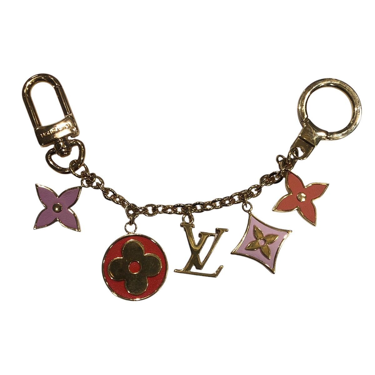 LOUIS VUITTON ルイ ヴィトン M00817 モノグラム チェーン LV ライブリー バッグチャーム キーホルダー ゴルドー金具 レディース25009868 SA
