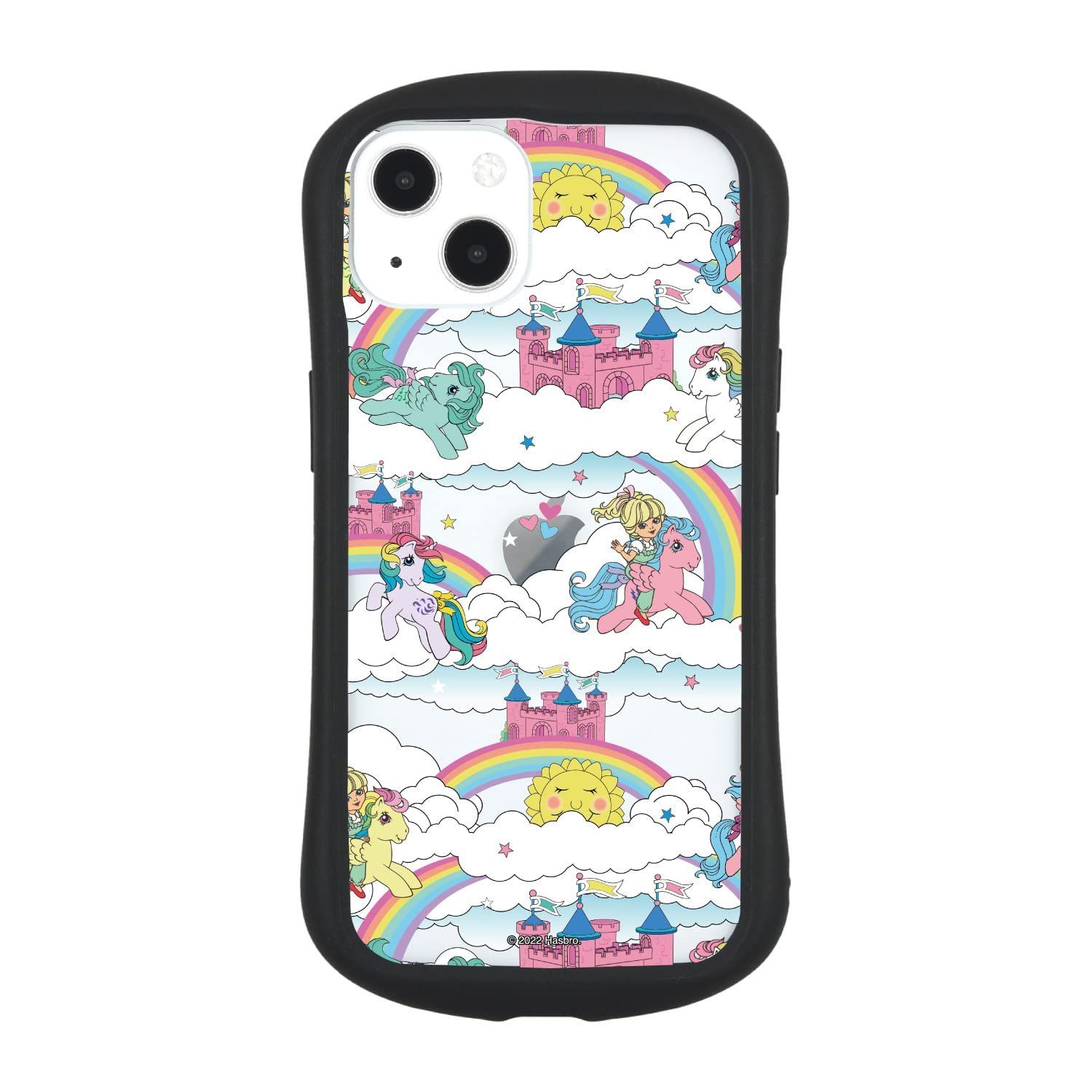 【人気商品】対応 ハイブリッドクリアケース iPhone13 虹 ／ マイリトルポニー MLP-37A グルマンディーズ