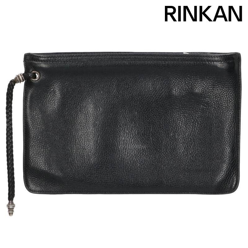 クロムハーツ Flat Plane レザークラッチバッグ メンズ