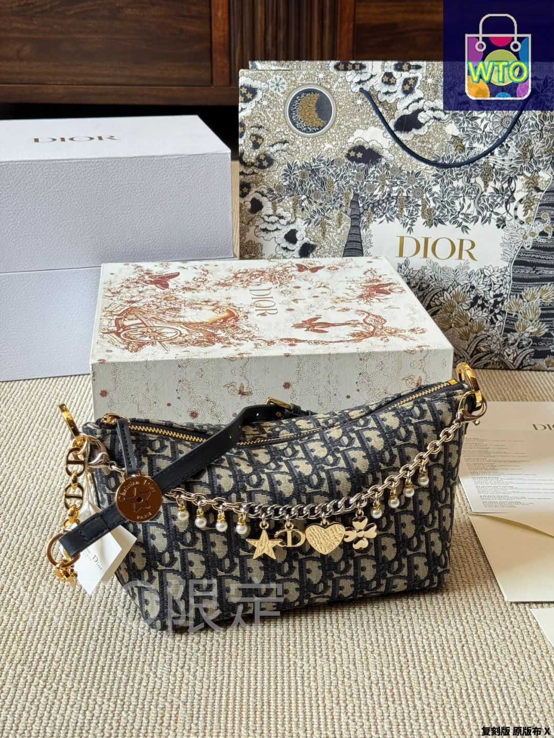 【上品★実用的】Dior スター チェーン ホーボーバッグ DIOR | Diorstar ホーボーバッグ ディオール オブリーク ジャカード
