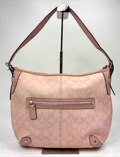 COACH コーチ ショルダーバッグ PVC シグネチャー 斜め掛け ピンク