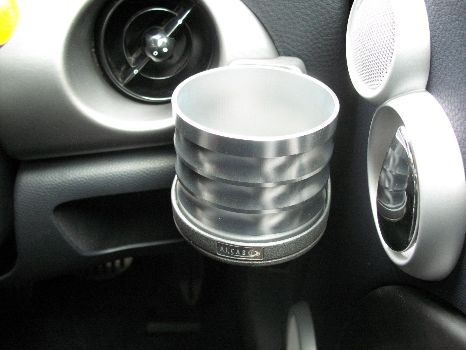 商品 アルカボ ALCABO ドリンクホルダー ブラック カップ BMW MINIシリーズ R50|R52|R53 右ハンドル用 AL-091B