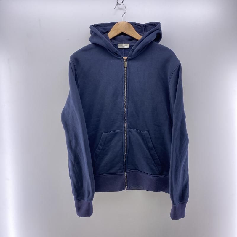 BALENCIAGA ジップパーカー 435661 TSK12 ネイビー size M 紐 バレンシアガ 24