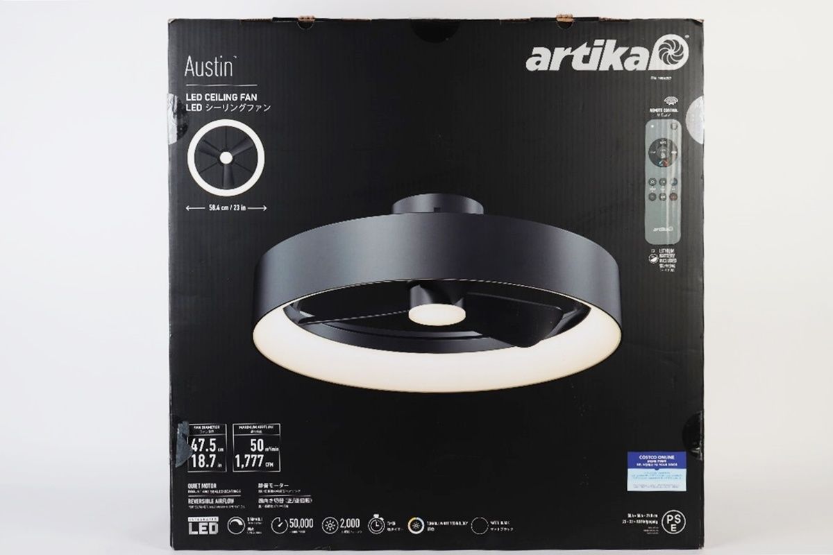 訳あり artika Austin LED シーリングファン FAN-AUR-C4BL 2025