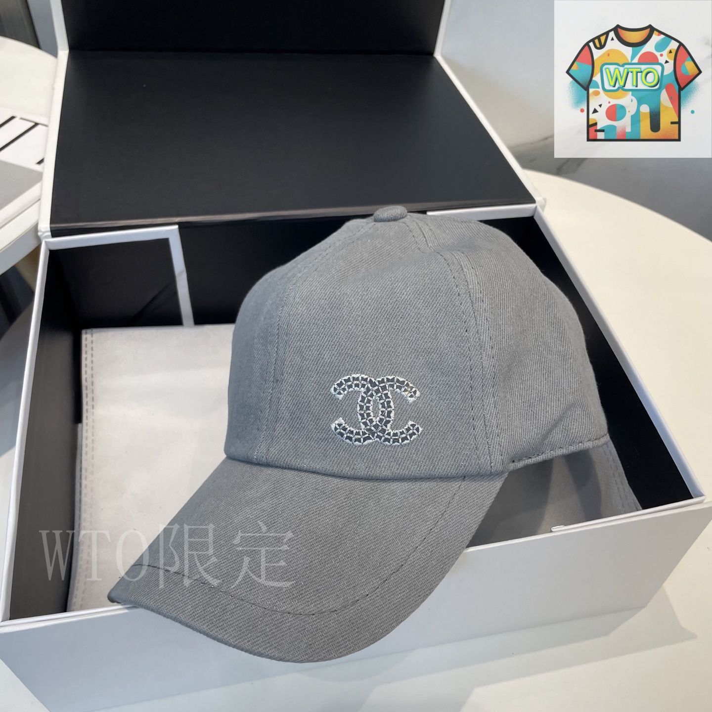 CHANEL デニムベースボールキャップ　試着のみ。 Amazon.co.jp: [CHANEL] (シャネル) デニム ビーズ エアライン