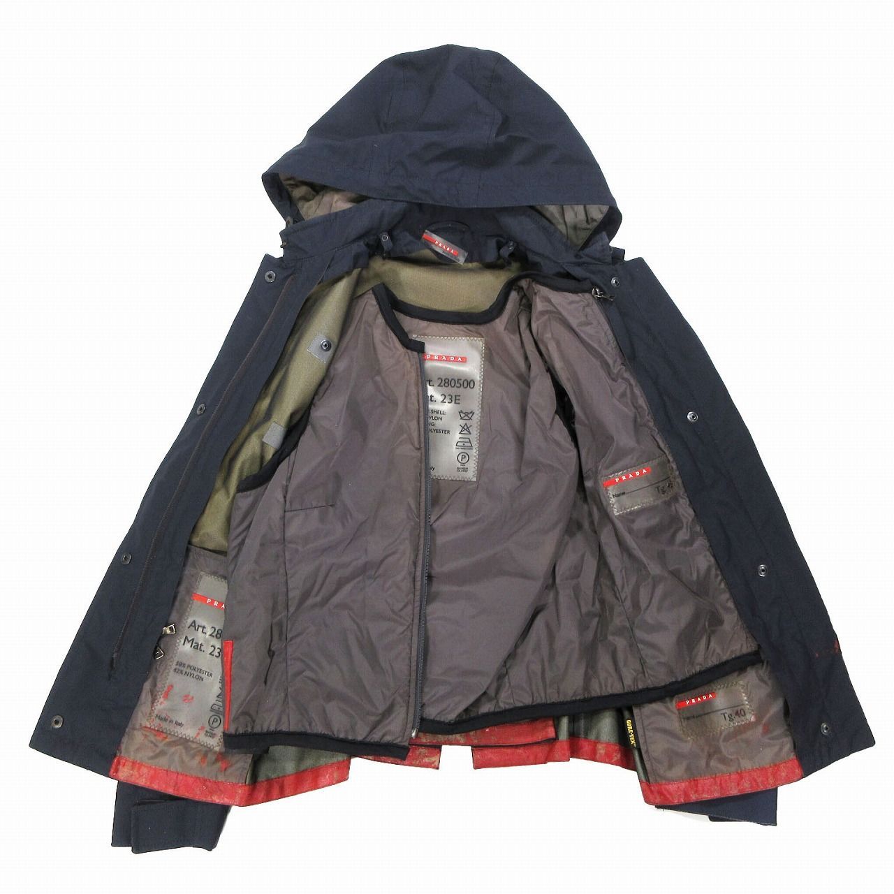 PRADA SPORTS プラダスポーツライナー付き GORE-TEX マウンテンパーカー ジャケット ダークネイビー サイズ40 280500  レディース - メルカリ