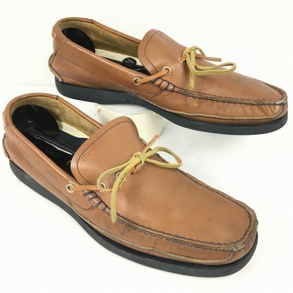 サルヴァトーレフェラガモ size27.0-27.5-28.0程度 ドライビングシューズ 茶|BROWN メンズ 菅NO. 家C-ZB-217<sale>