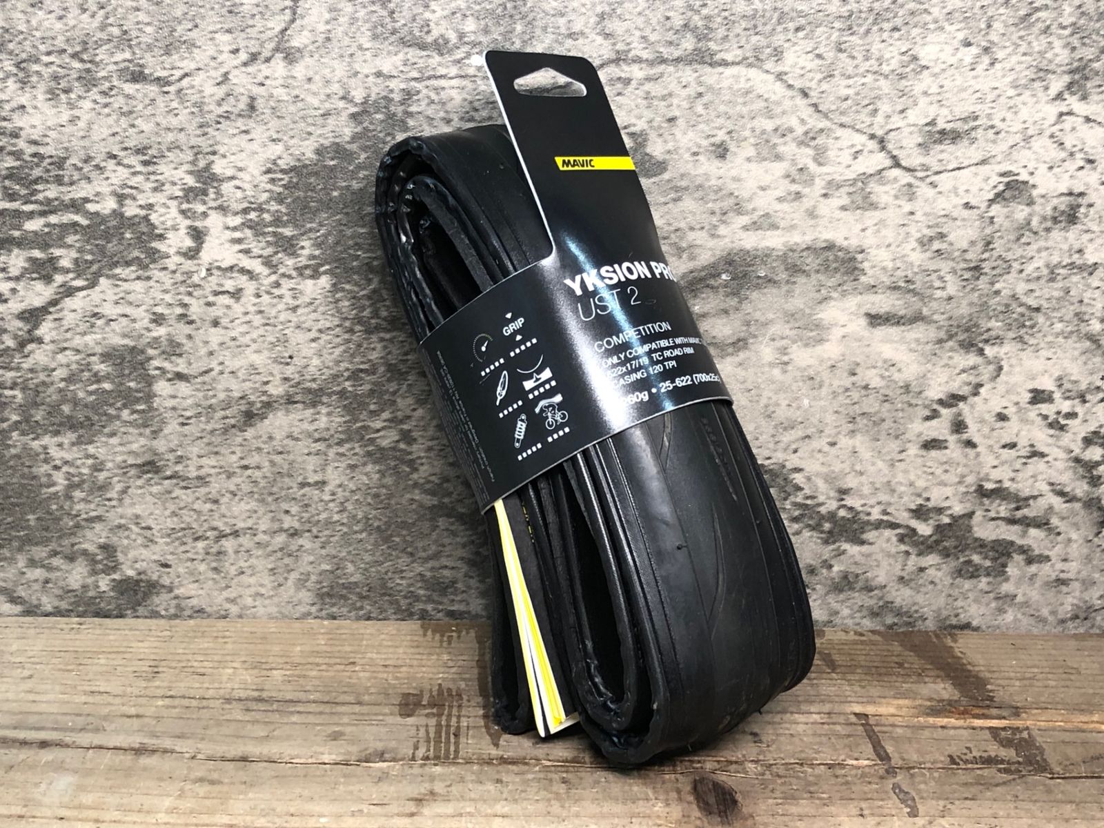 JF263 マビック MAVIC YKSION PRO UST 2 クリンチャータイヤ 黒 700 x 25C