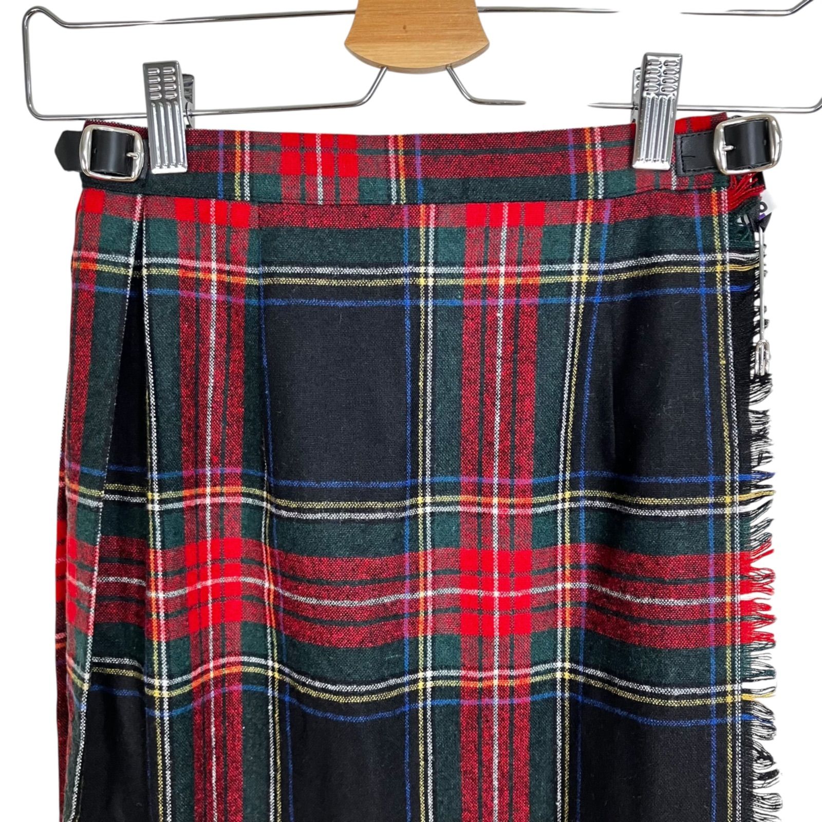 O'NEIL of DUBLIN ウール キルトプリーツロングスカート