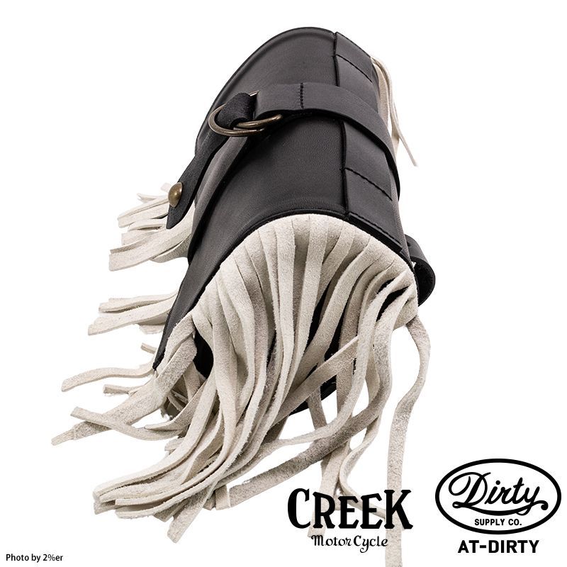 2%ER別注CREEK x AT-DIRTY Wネーム レザーツールバッグ