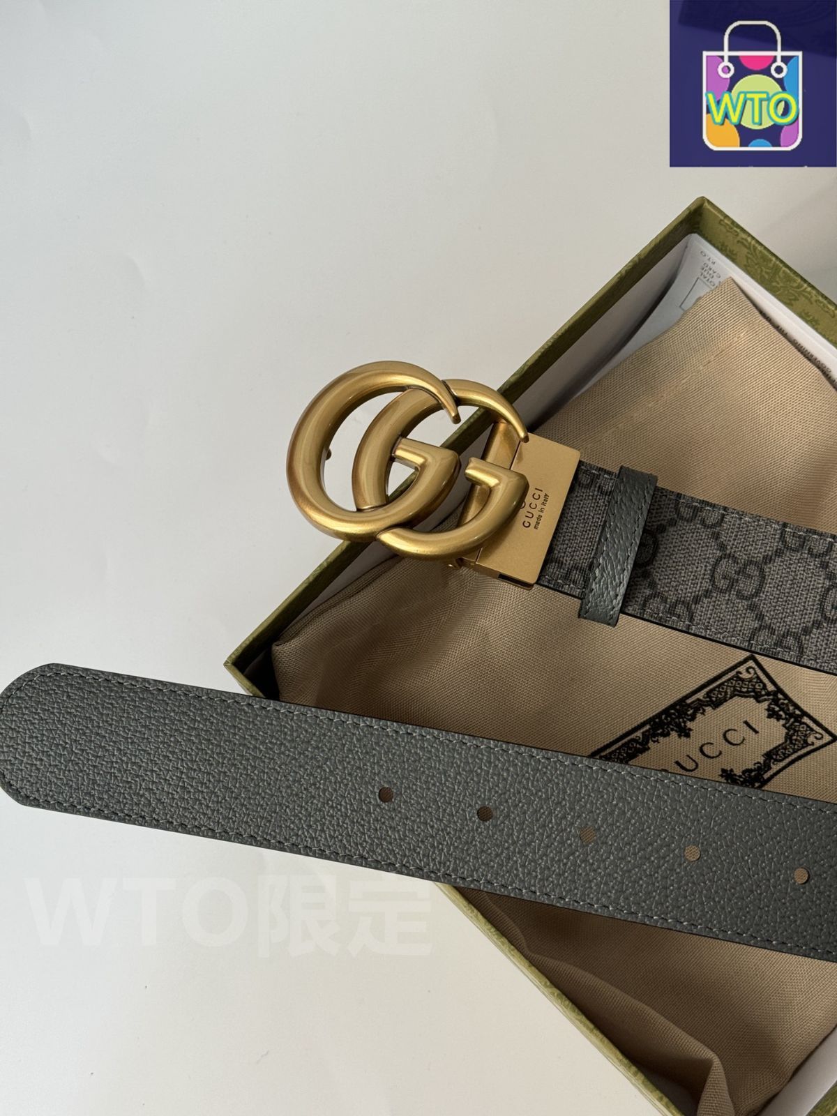即購入値下げコメントお願いします❁ GUCCI グッチ ベルト 今日WTO】Gucci グッチ ダブル G レトロ回転バックル ベルト-1